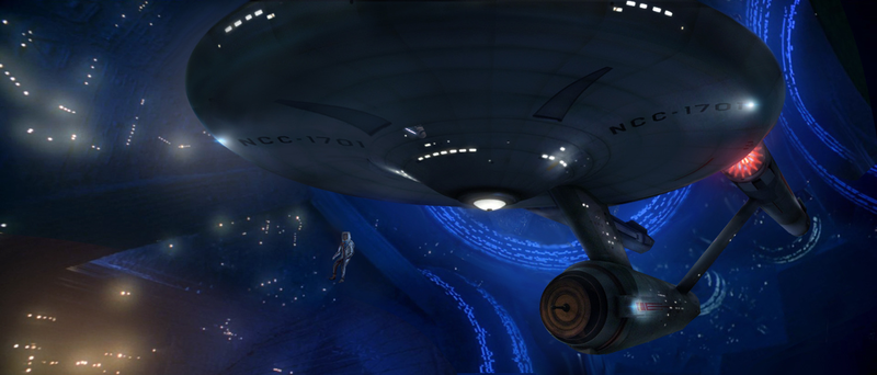 Illustration for article titled The original Enterprise looks pretty amazing in newer Star Trek films